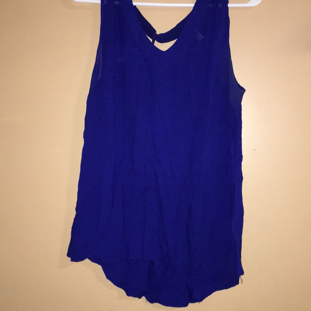 Dark blue tank top